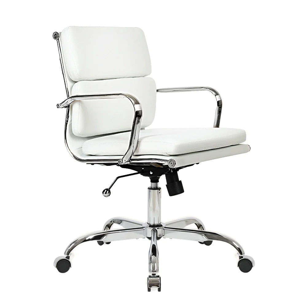 A variety of executive chairs featuring contemporary aesthetics and ergonomic support, perfect for corporate settings.