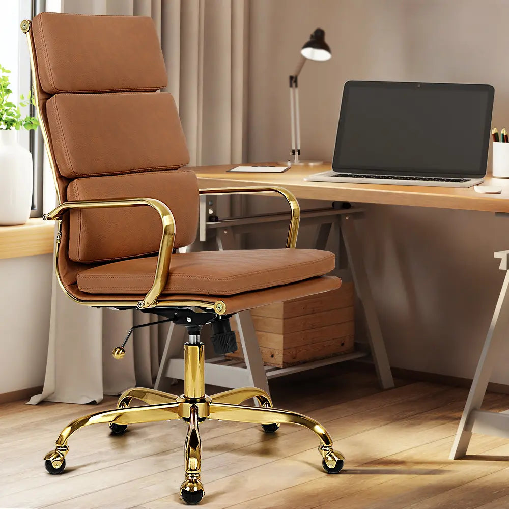  An office chair on display, showcasing its sleek design and comfort features, highlighting its popularity in sales.