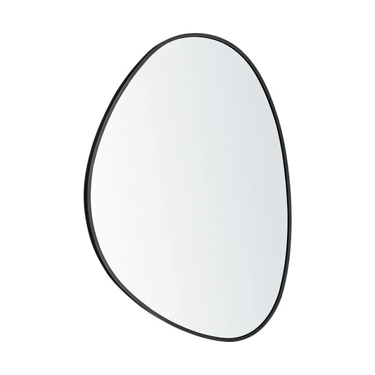 Fenny Pebble Round Metal Wall Mirror 730MM x 550MM