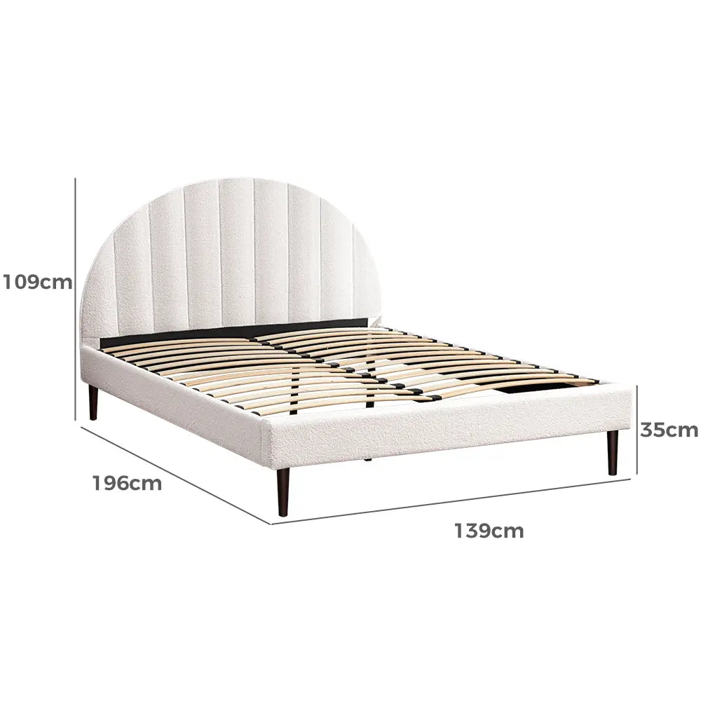 Willa Boucle Bed