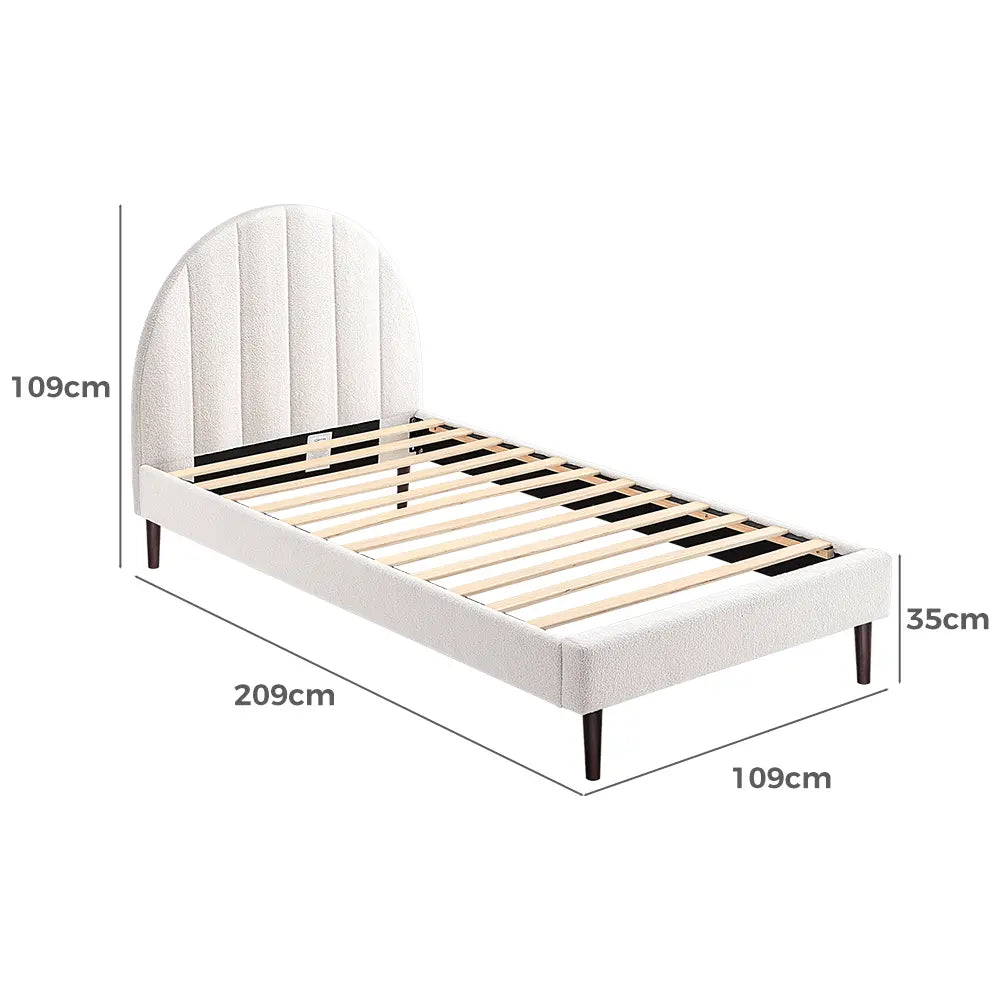 Willa Boucle Bed