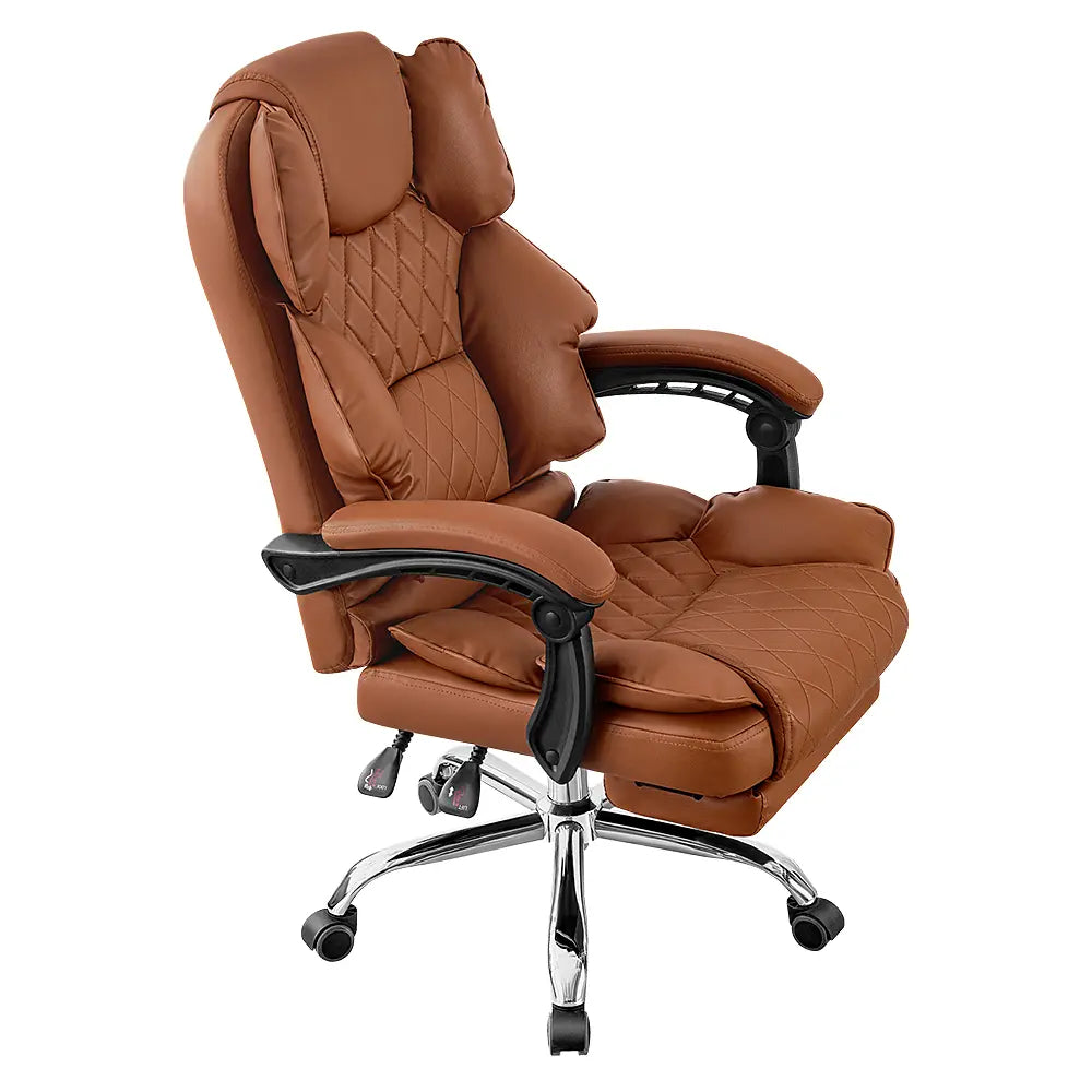 Dias Faux Leather Executive Chair with Footrest