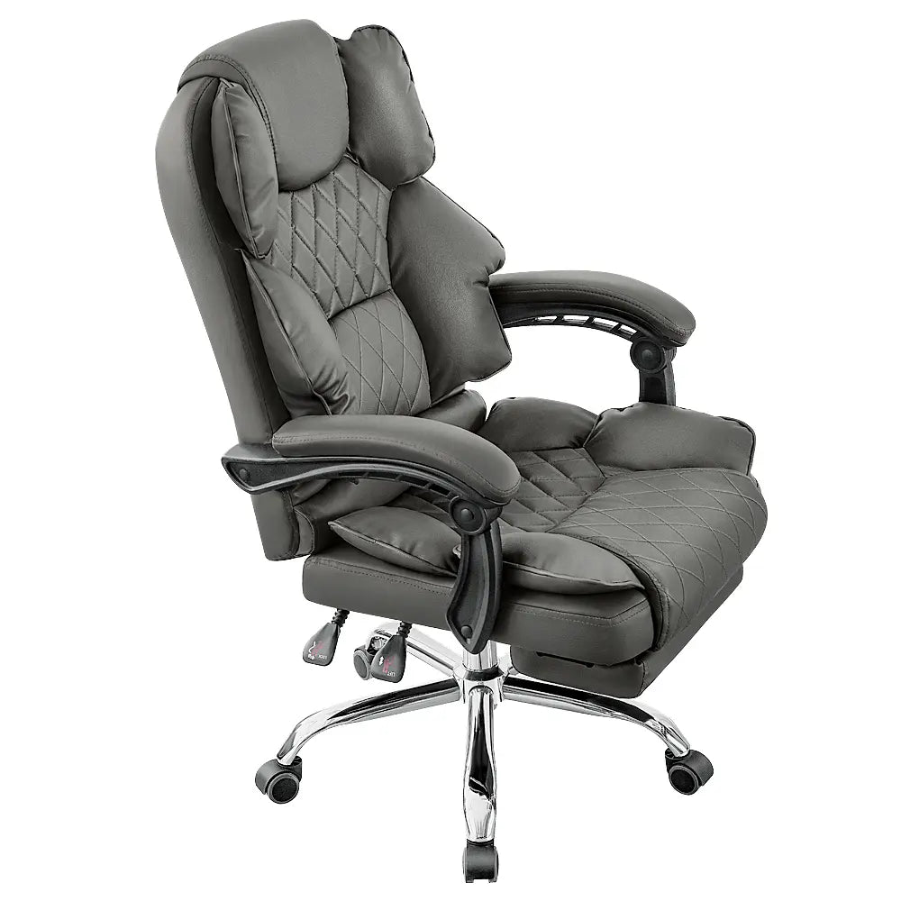 Dias Faux Leather Executive Chair with Footrest