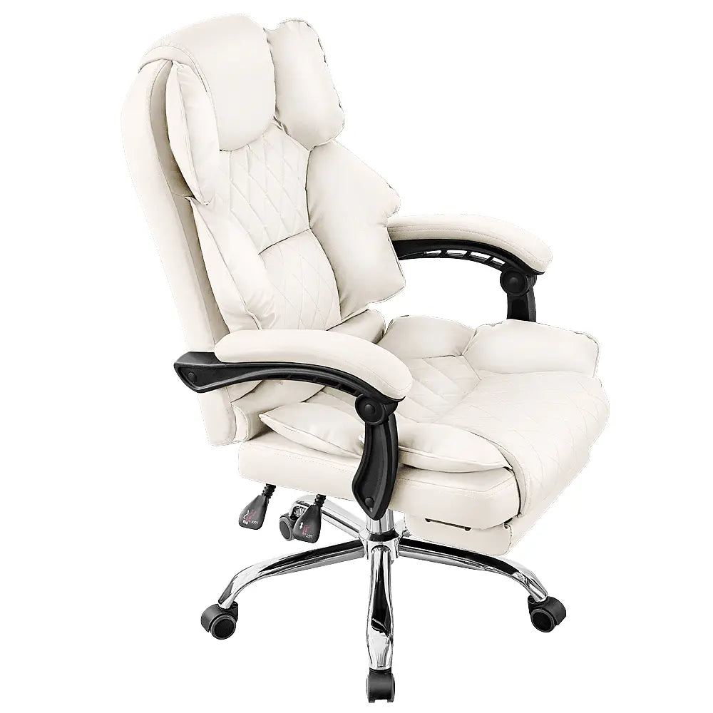 Dias Faux Leather Executive Chair with Footrest