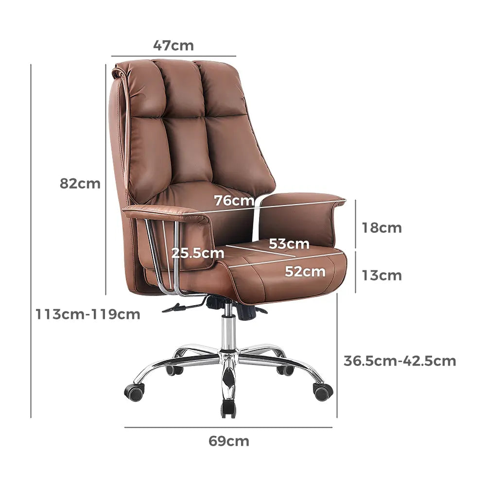 Sarif Faux Leather Executive Chair