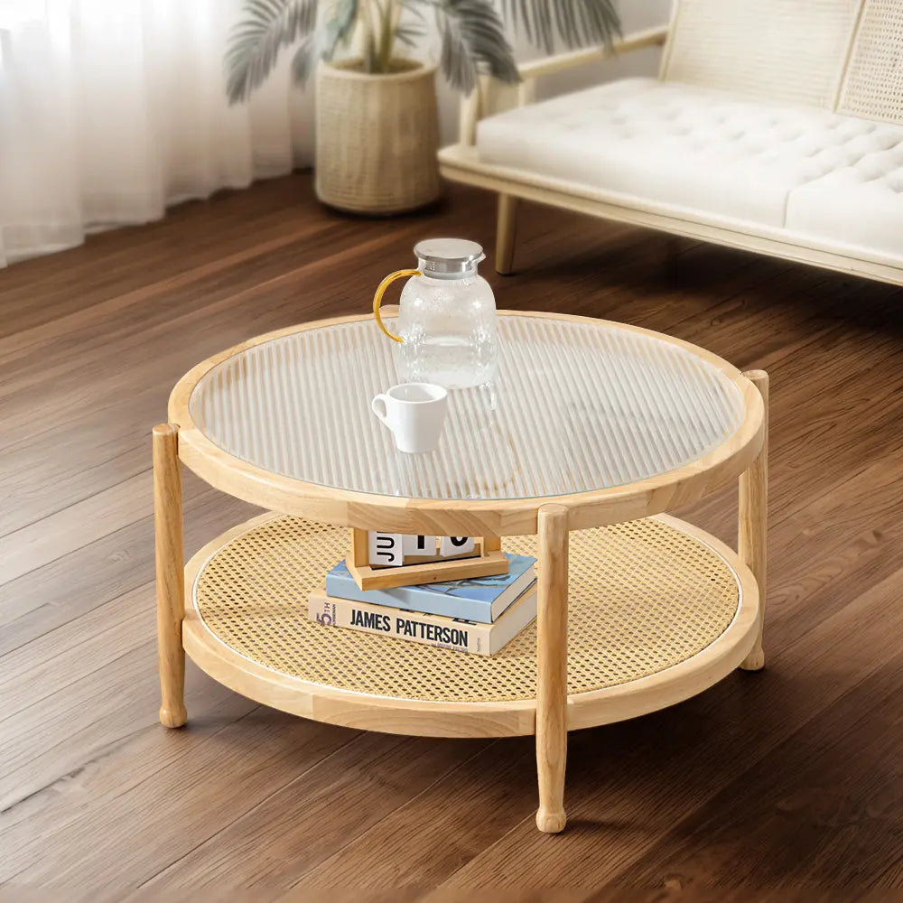 Haisley Rattan Coffee Table