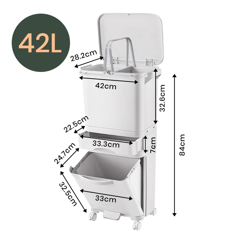 Kofi 3 Layer Kitchen Bin