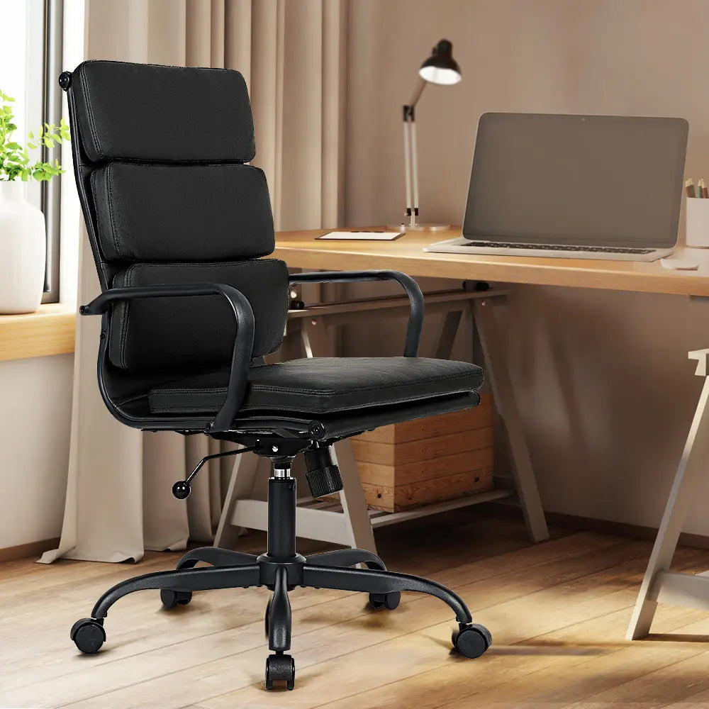 Eames Replica High-Back PU Leather Upholstered Executive Office Chair