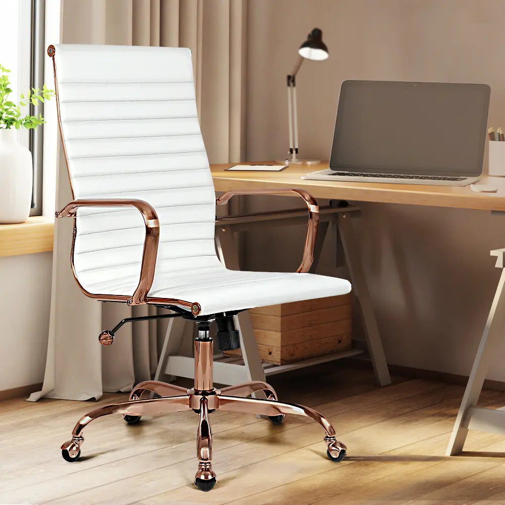 Eames Replica High-Back PU Leather Firm Feel Executive Office Chair