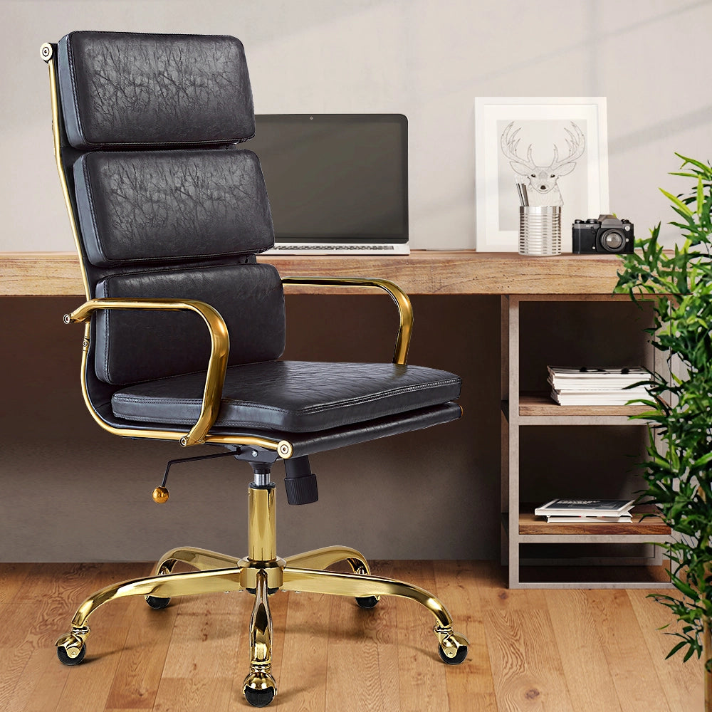 Eames Replica High-Back PU Leather Upholstered Executive Office Chair