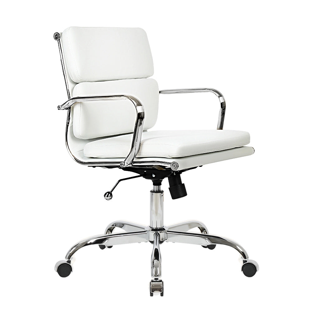 Eames Replica Mid-Back PU Leather Upholstered Executive Office Chair