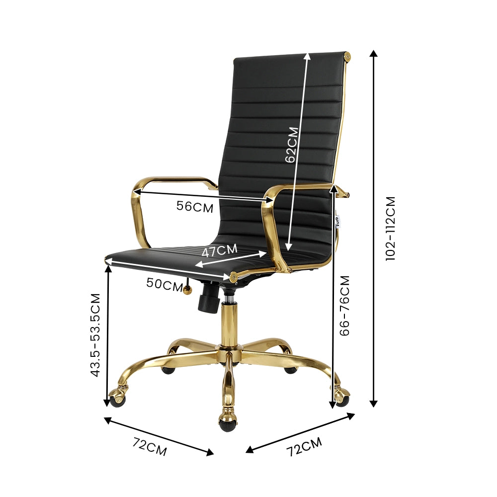 Eames Replica High-Back PU Leather Firm Feel Executive Office Chair