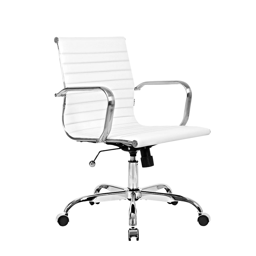 Eames Replica Mid-Back PU Leather Firm Feel Executive Office Chair