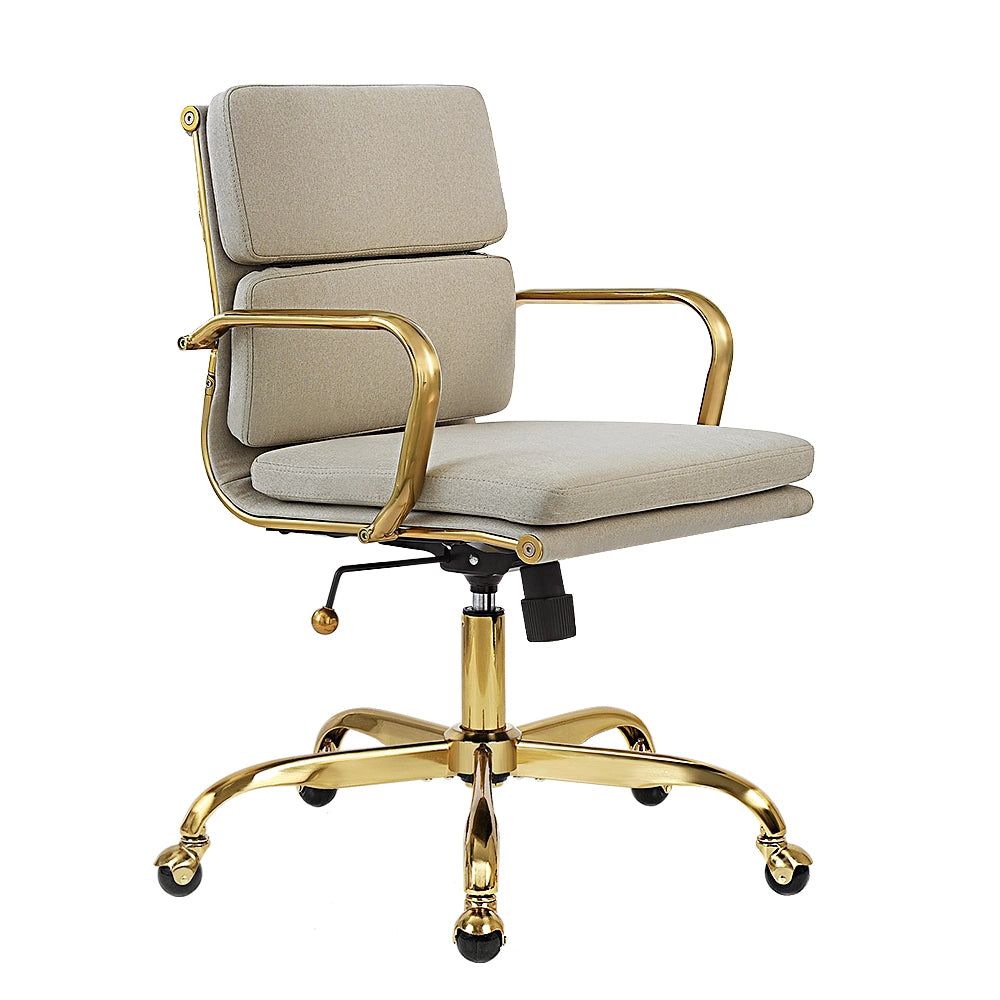 Eames Replica Mid-Back Fabric Upholstered Executive Office Chair