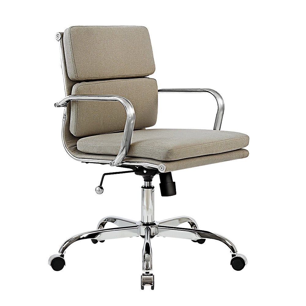 Eames Replica Mid-Back Fabric Upholstered Executive Office Chair