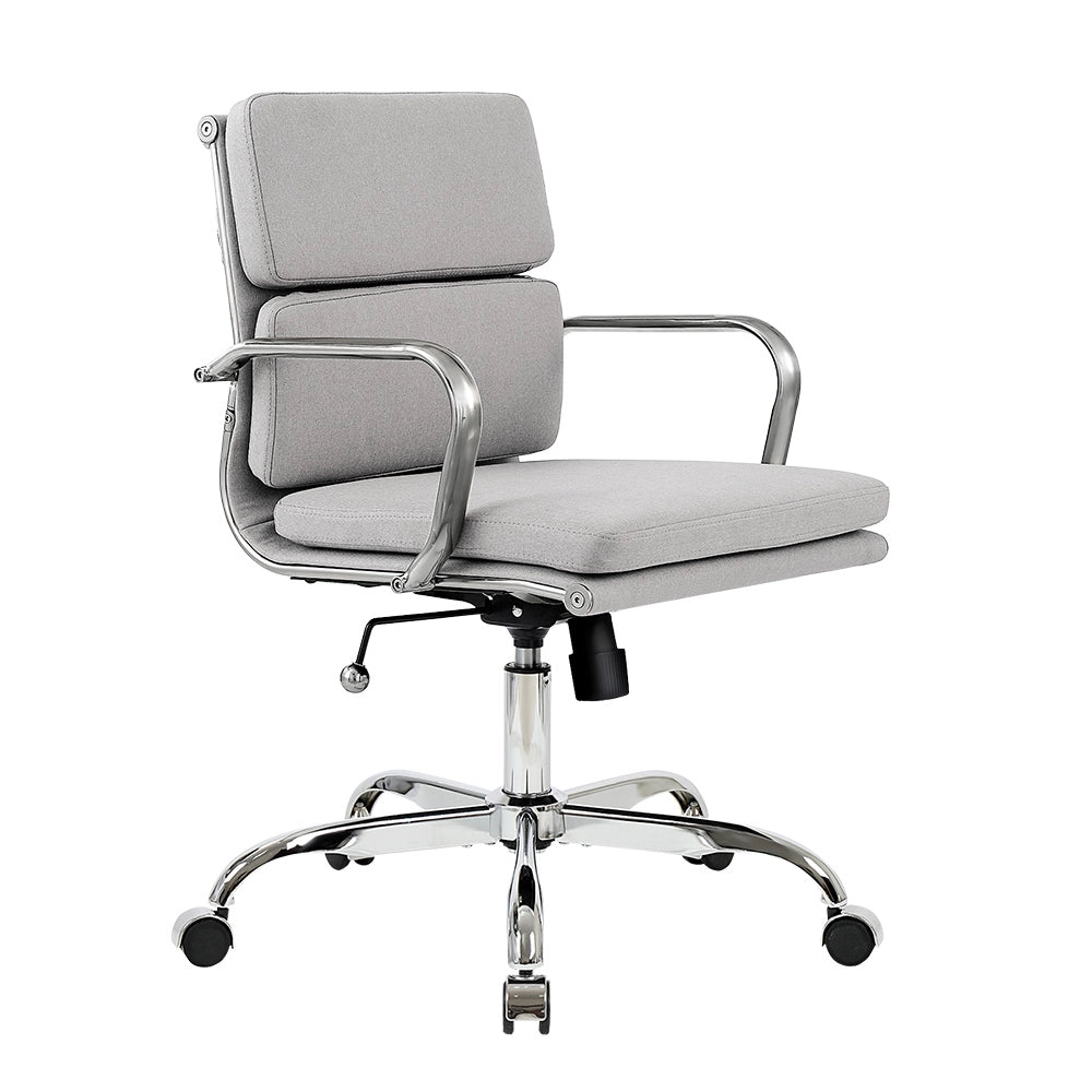 Eames Replica Mid-Back Fabric Upholstered Executive Office Chair