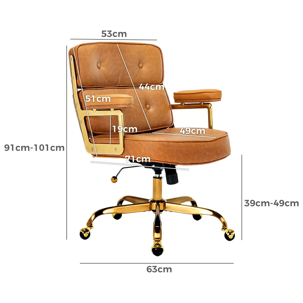 Copilot Faux PU Leather Upholstered Executive Office Chair