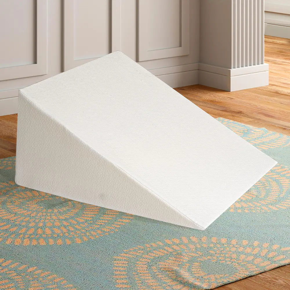 Kori White Gel Memory Foam Wedge Pillow