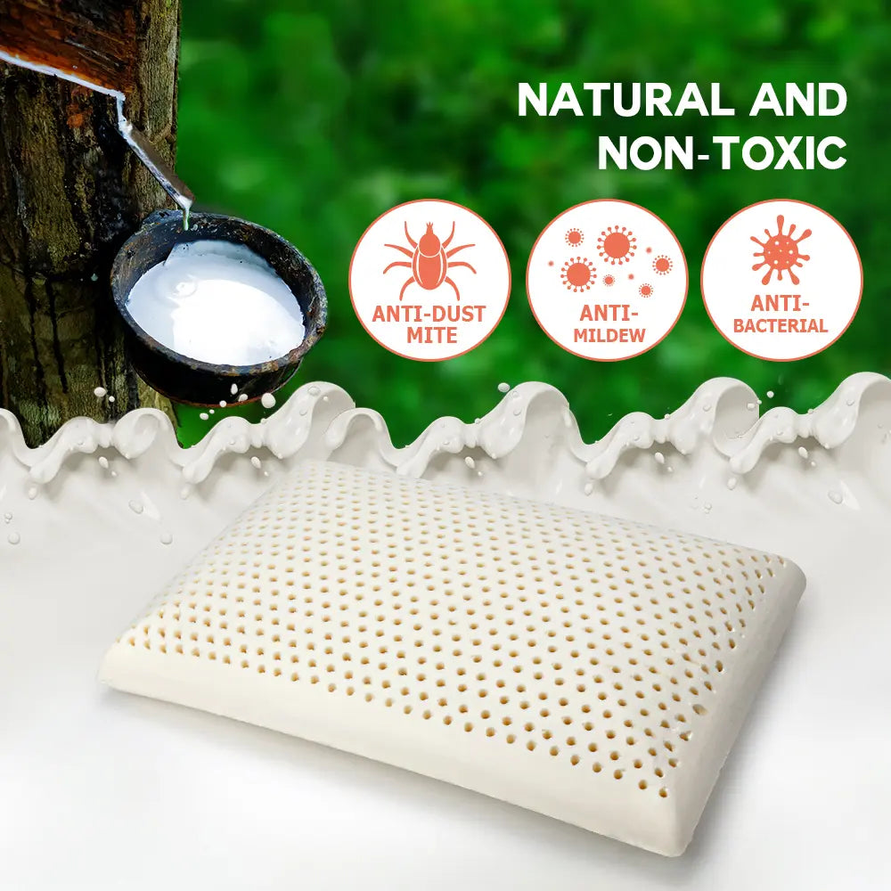 Ivory Low Profile Natural Organic Latex Pillow