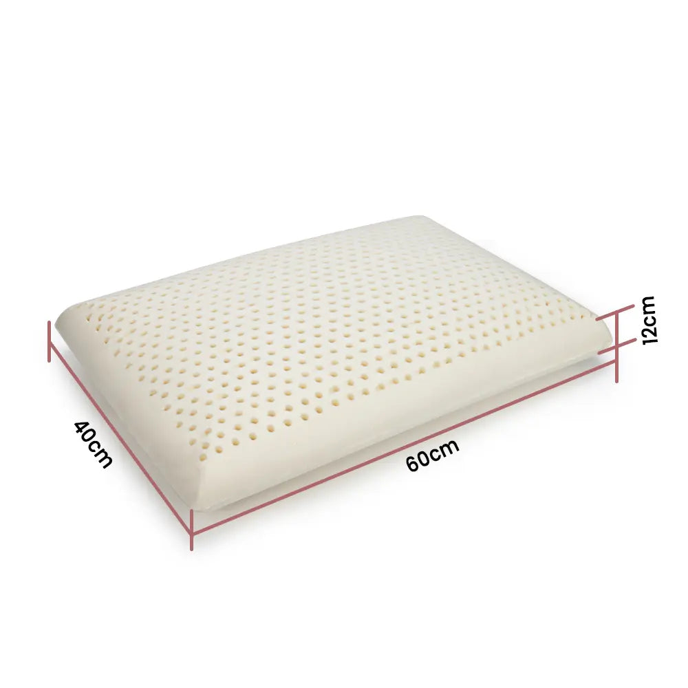 Ivory Low Profile Natural Organic Latex Pillow