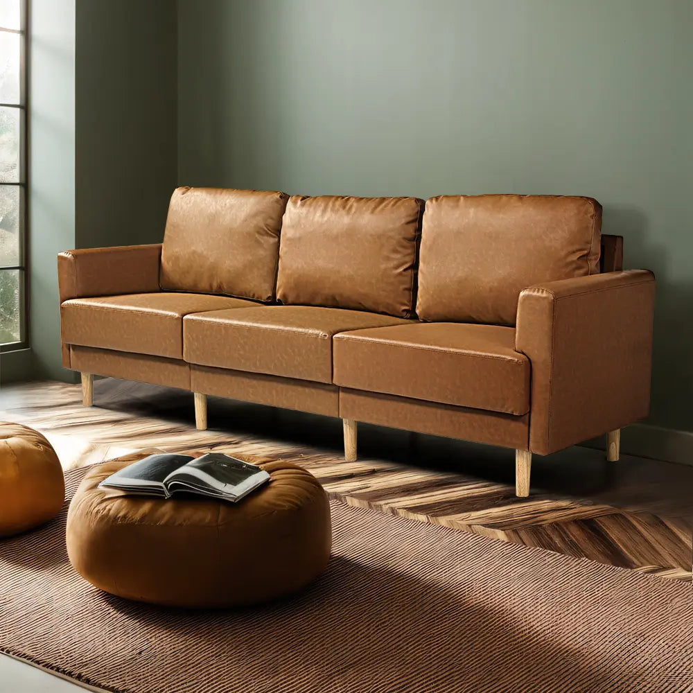 Mambo Leather 3-Seat Modular Sofa