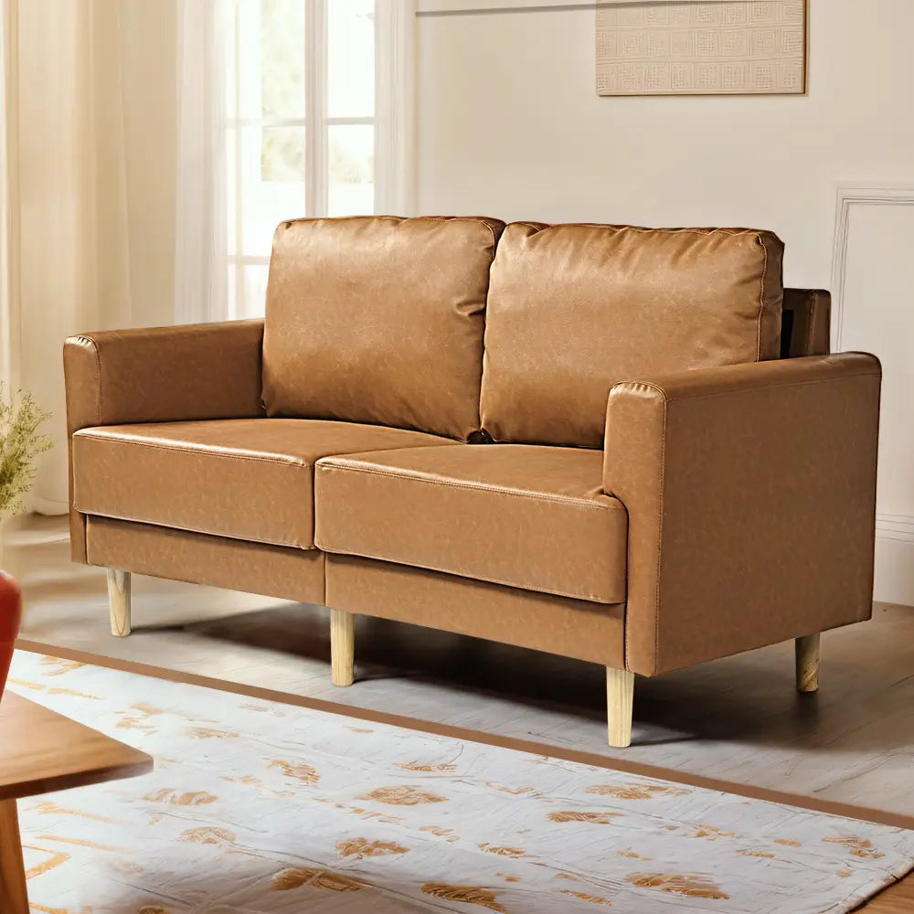 Mambo Leather 2-Seat Modular Sofa