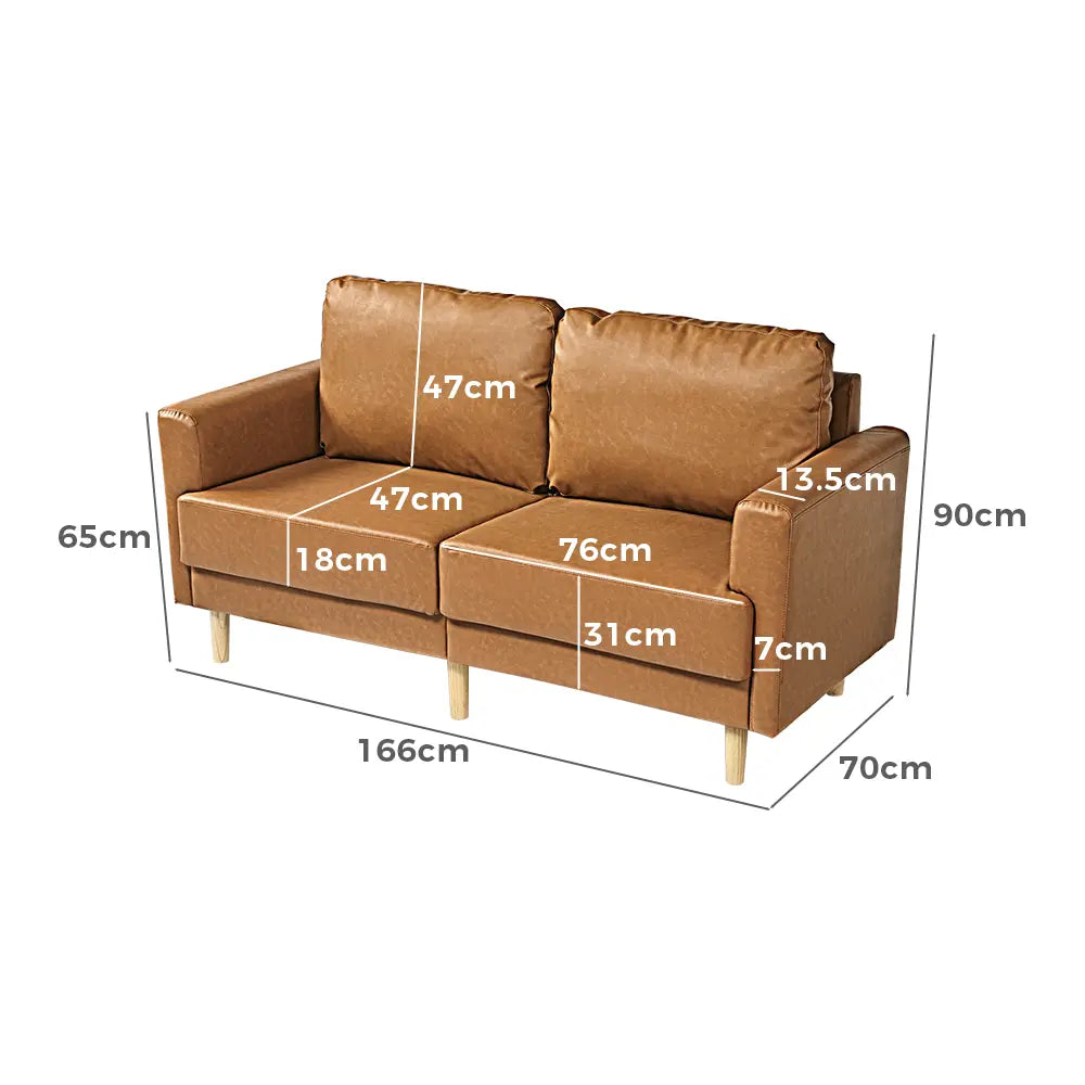 Mambo Leather 2-Seat Modular Sofa