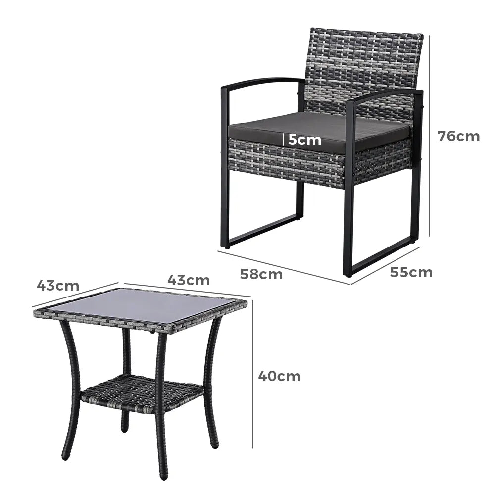 Cabo Outdoor Dining Chair Table