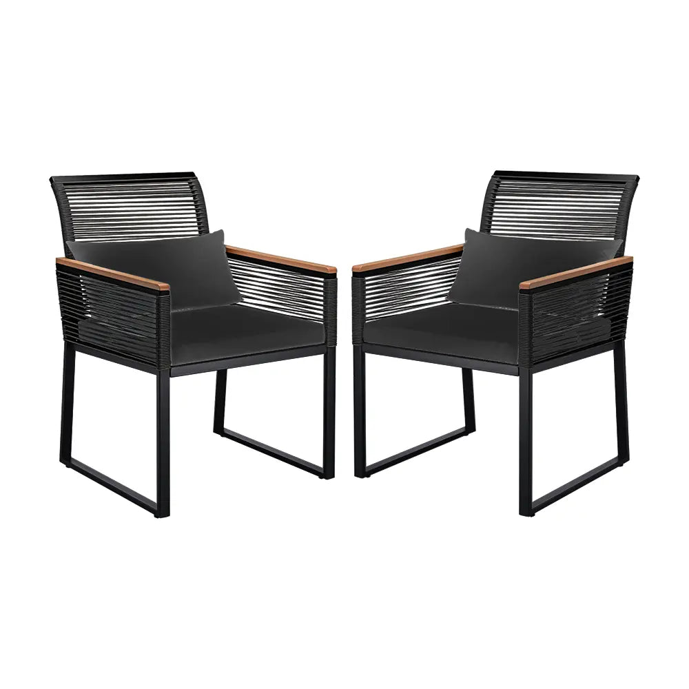 Allegra Outdoor Dining Chairs (Set of 2)