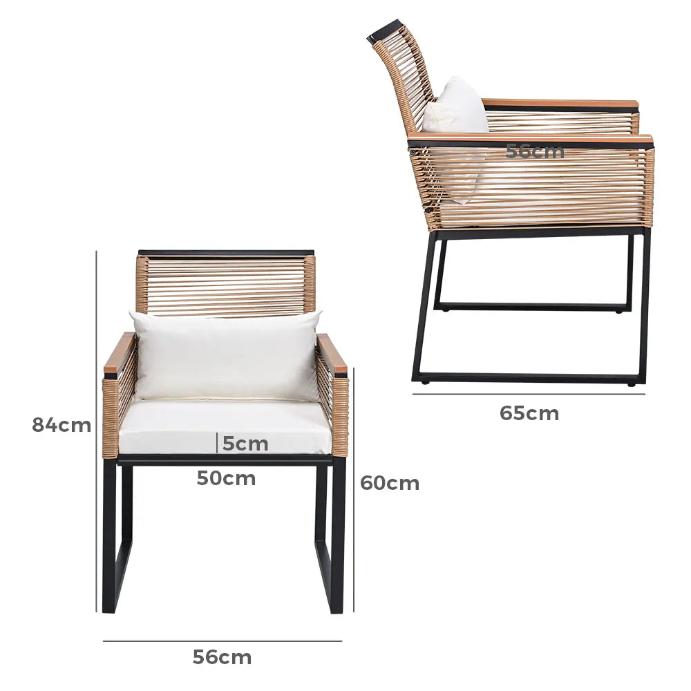 Allegra Outdoor Dining Chairs (Set of 2)