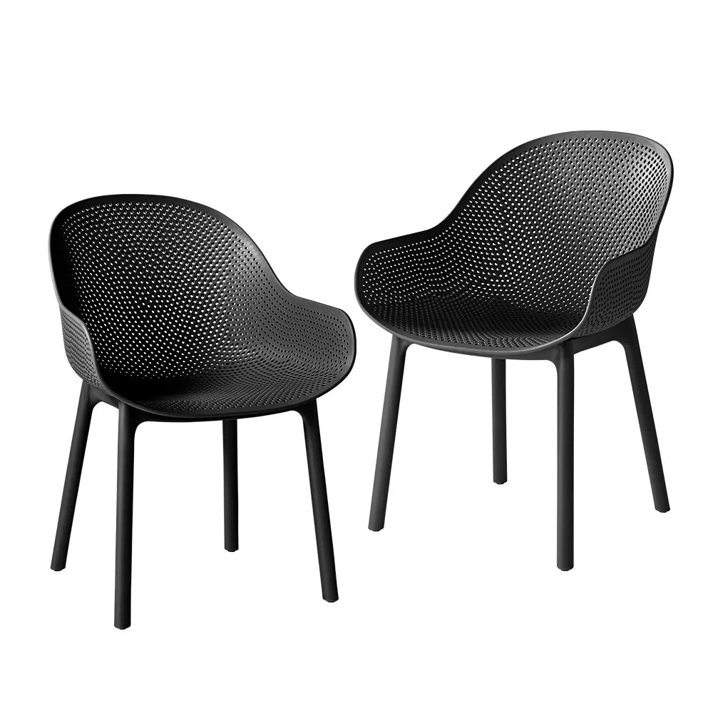 Molly Outdoor Dining Chair with Mesh Design