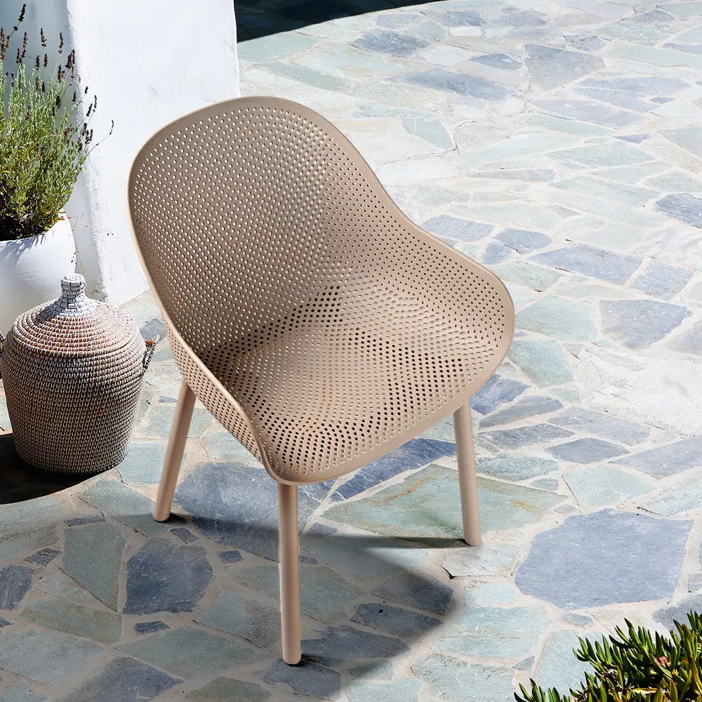 Molly Outdoor Dining Chair with Mesh Design