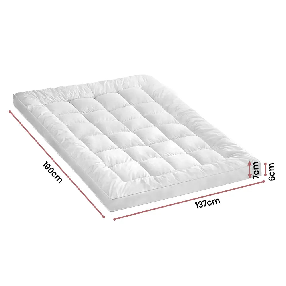 Zoilo Cotton Mattress Topper White