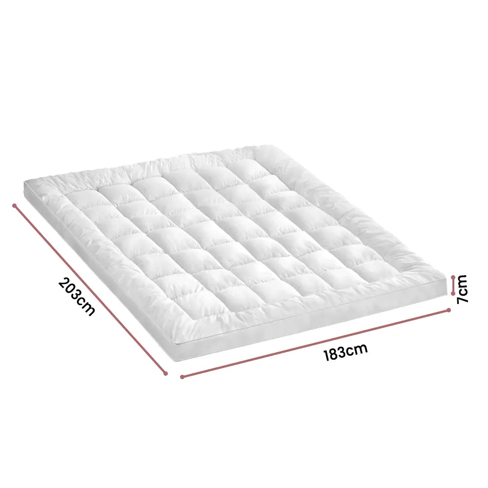 Zoilo Cotton Mattress Topper White