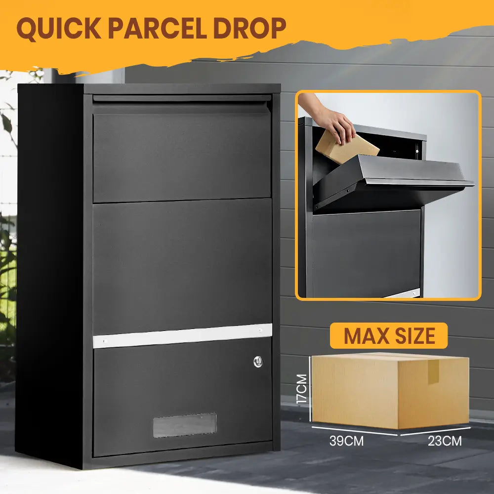 Dimma Parcel Drop Box with Wood Grain Finish