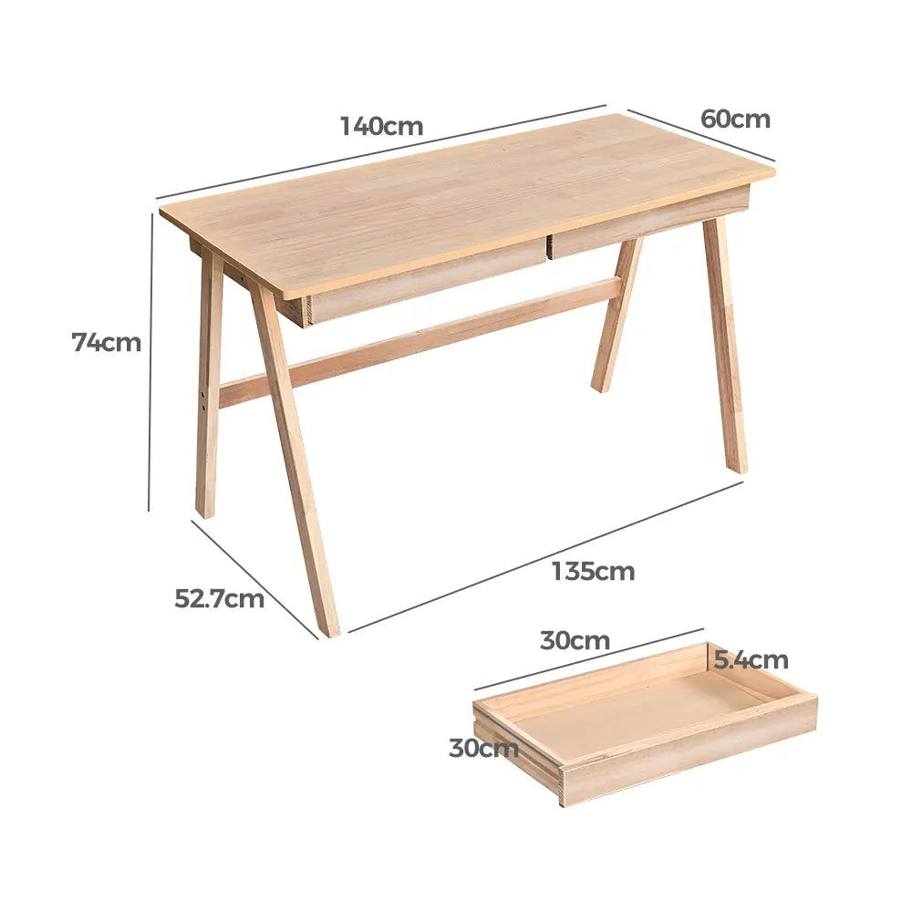 Henley Wooden Study Desk with Drawer