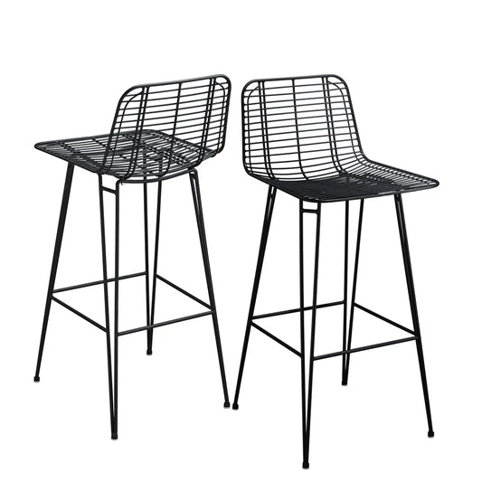 Grier Steel Bar Stool with Backrest