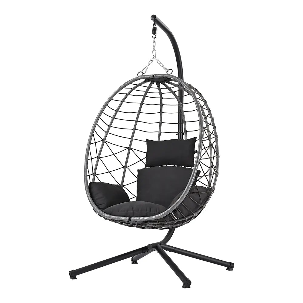 Allegra Outdoor Hanging Egg Chair Grey