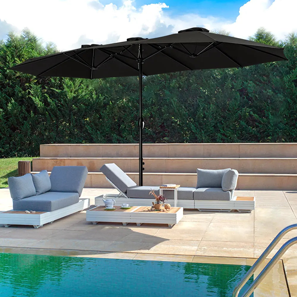 Lucien Outdoor Umbrella with Base