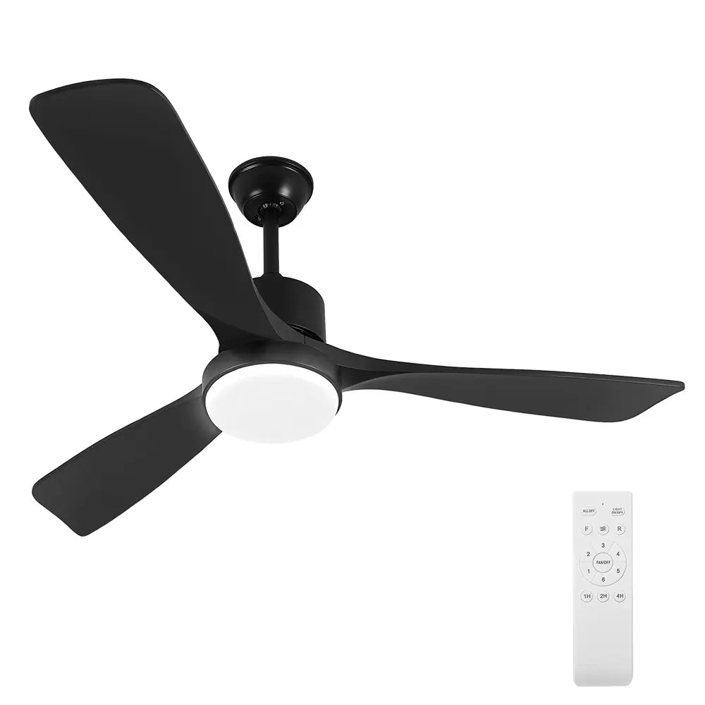 Neuron 52" Wooden Ceiling Fan with LED Light