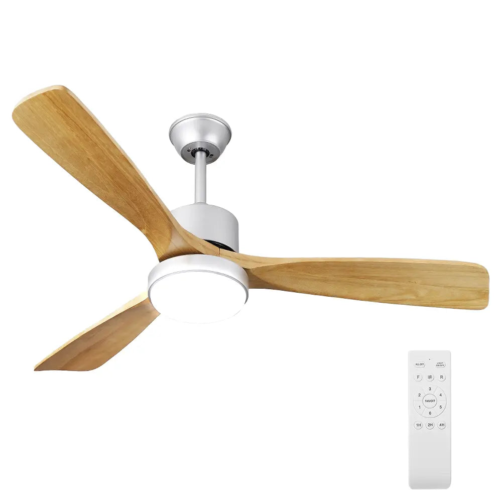 Neuron 52" Wooden Ceiling Fan with LED Light