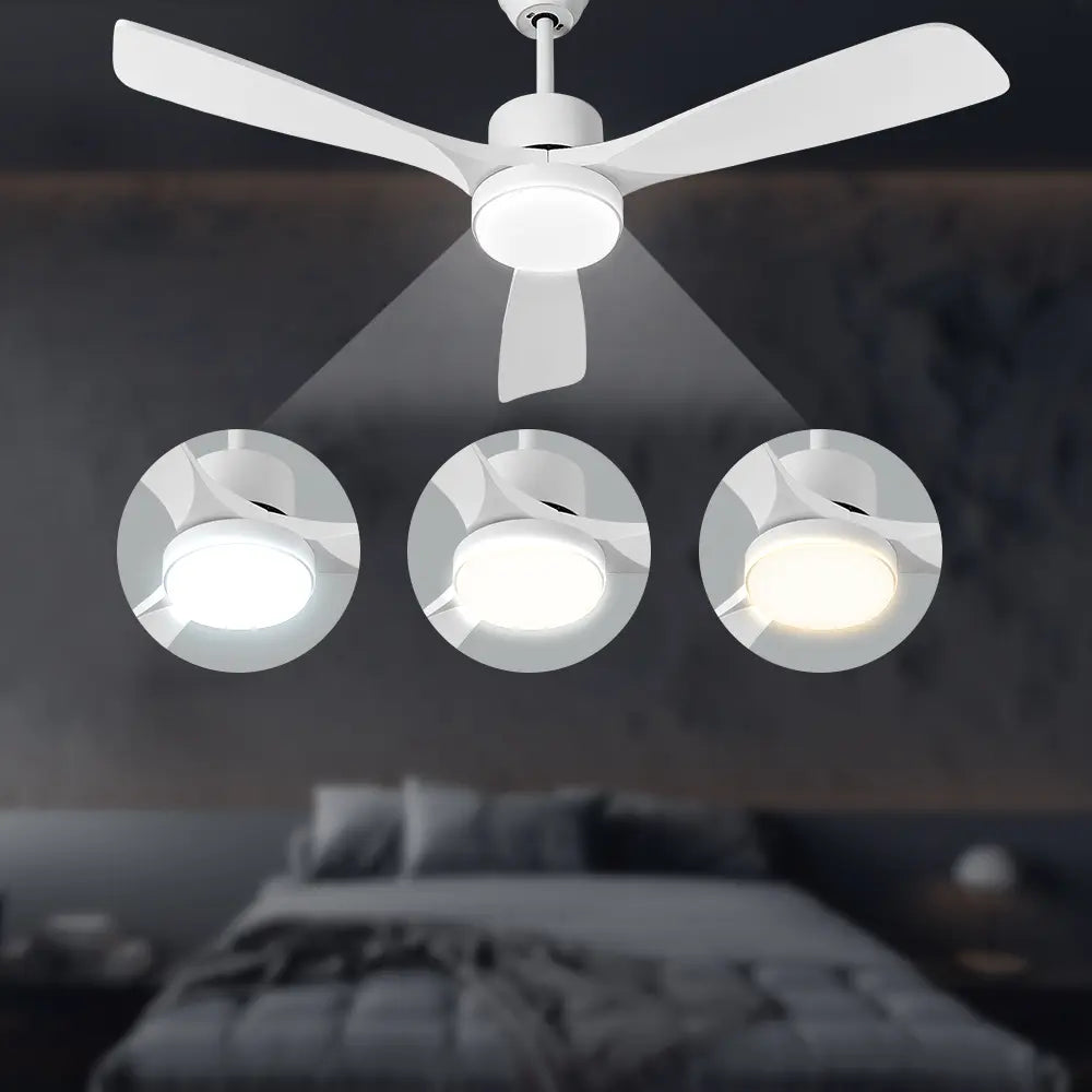 Neuron 52" Wooden Ceiling Fan with LED Light