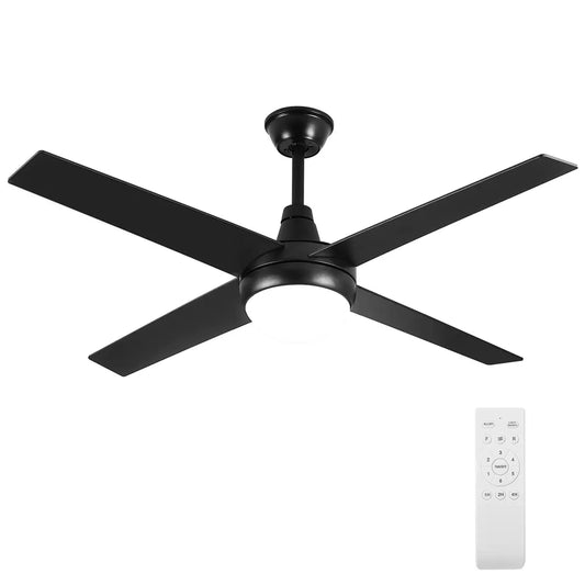 Triaire 52" Wooden Ceiling Fan with Remote Control 6 Speed