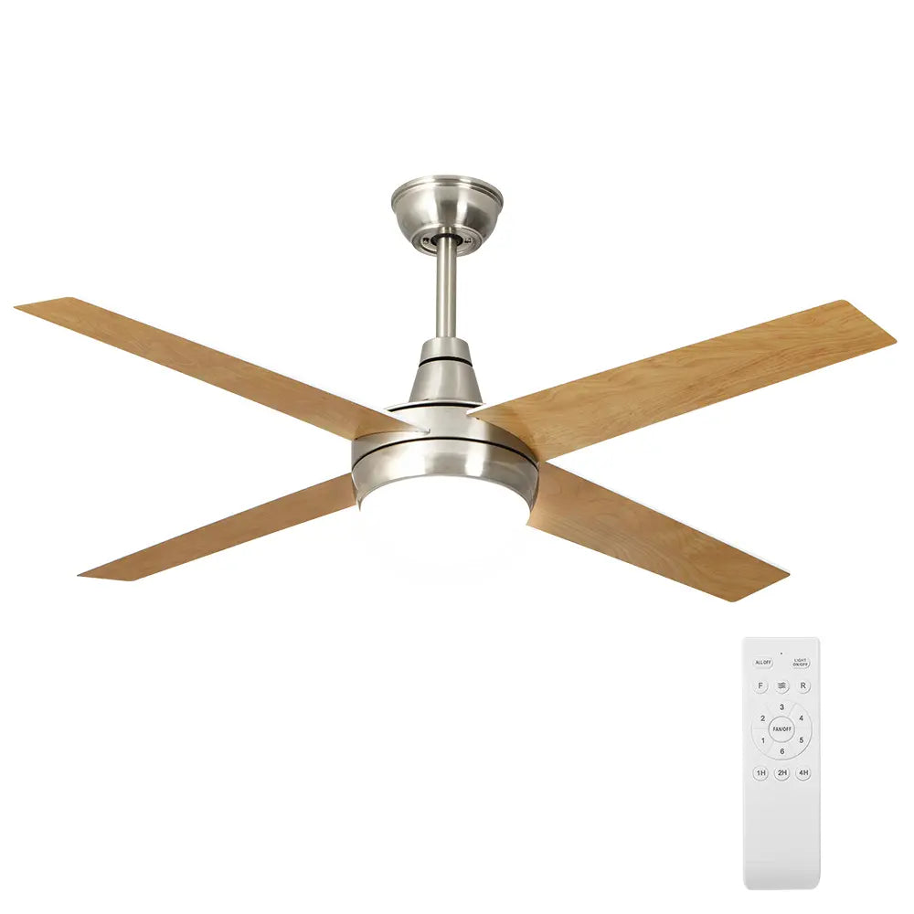 Triaire 52" Wooden Ceiling Fan with Remote Control 6 Speed