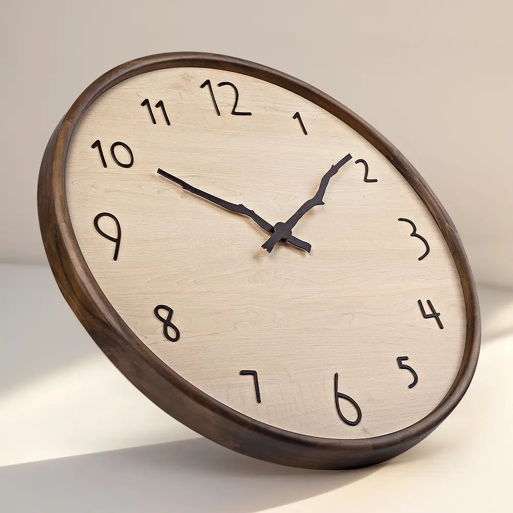 Nordic Wood Wall Clock