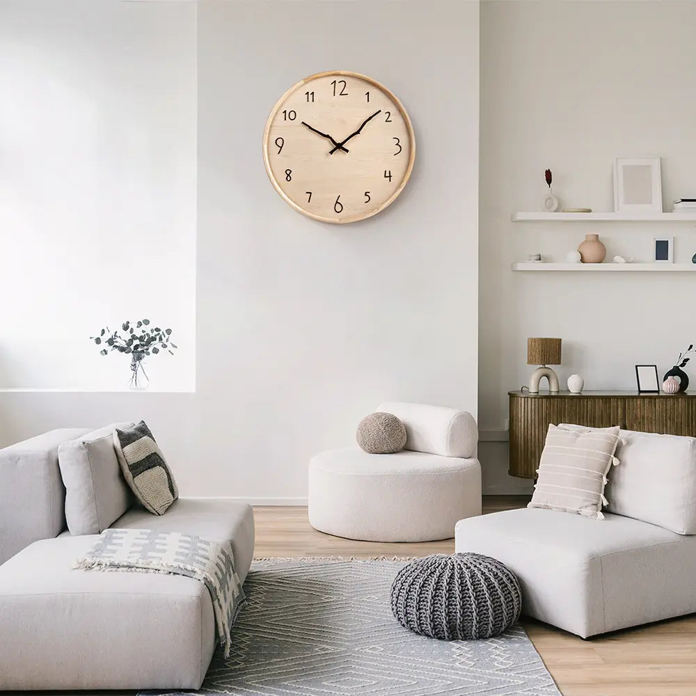 Nordic Wood Wall Clock