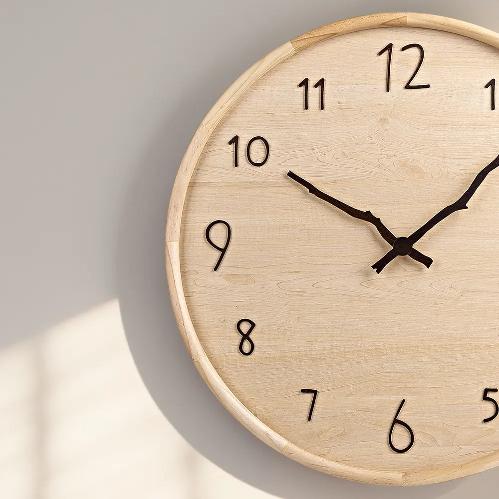 Nordic Wood Wall Clock