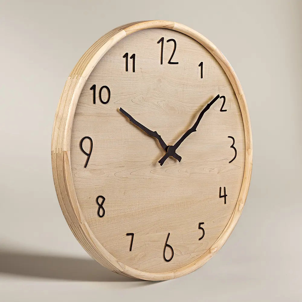 Nordic Wood Wall Clock