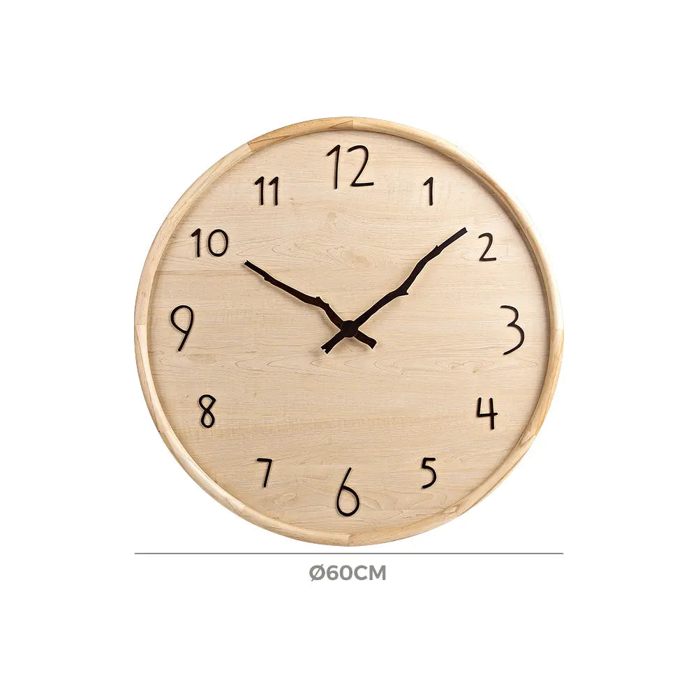 Nordic Wood Wall Clock