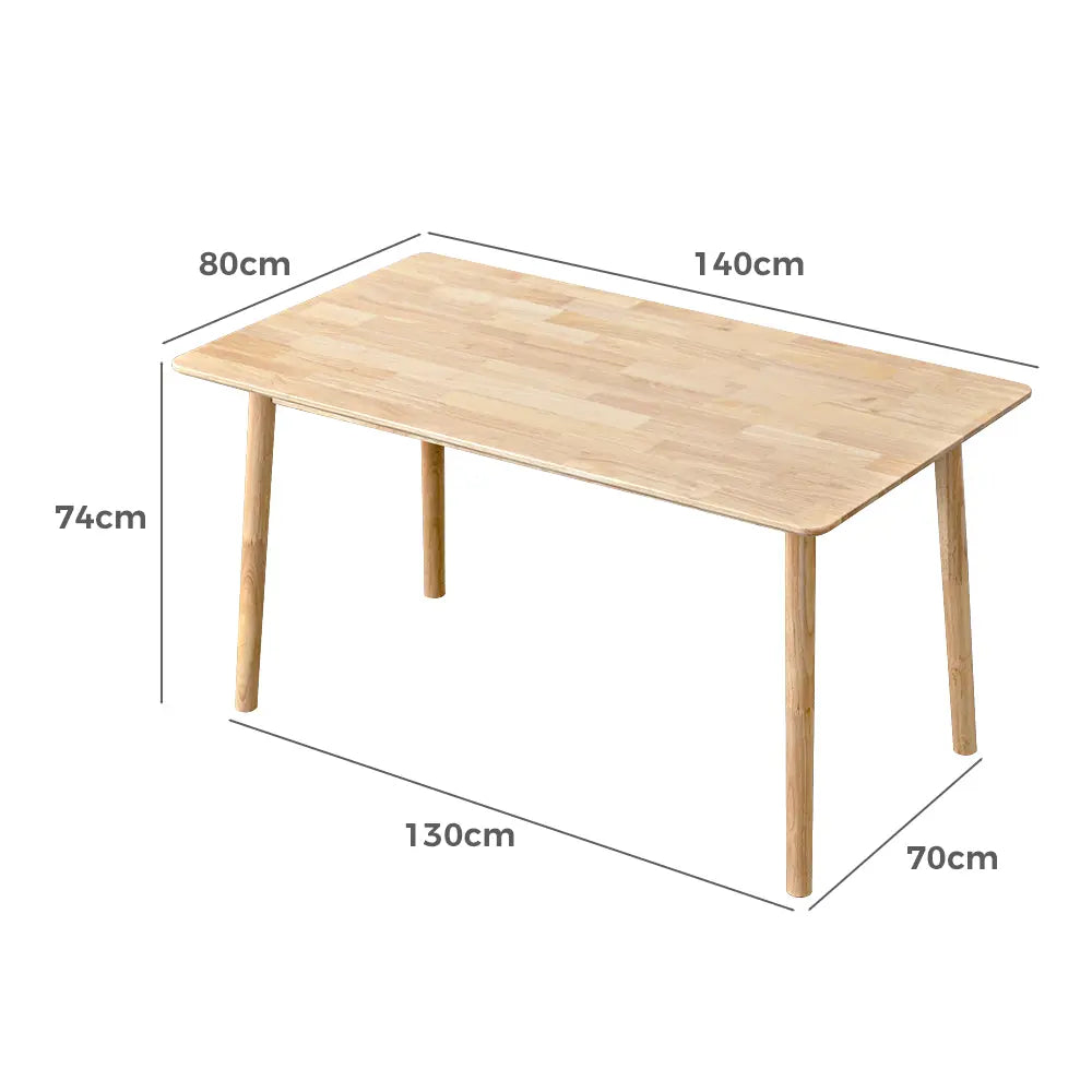 Barron Dining Table Wooden 140x80cm